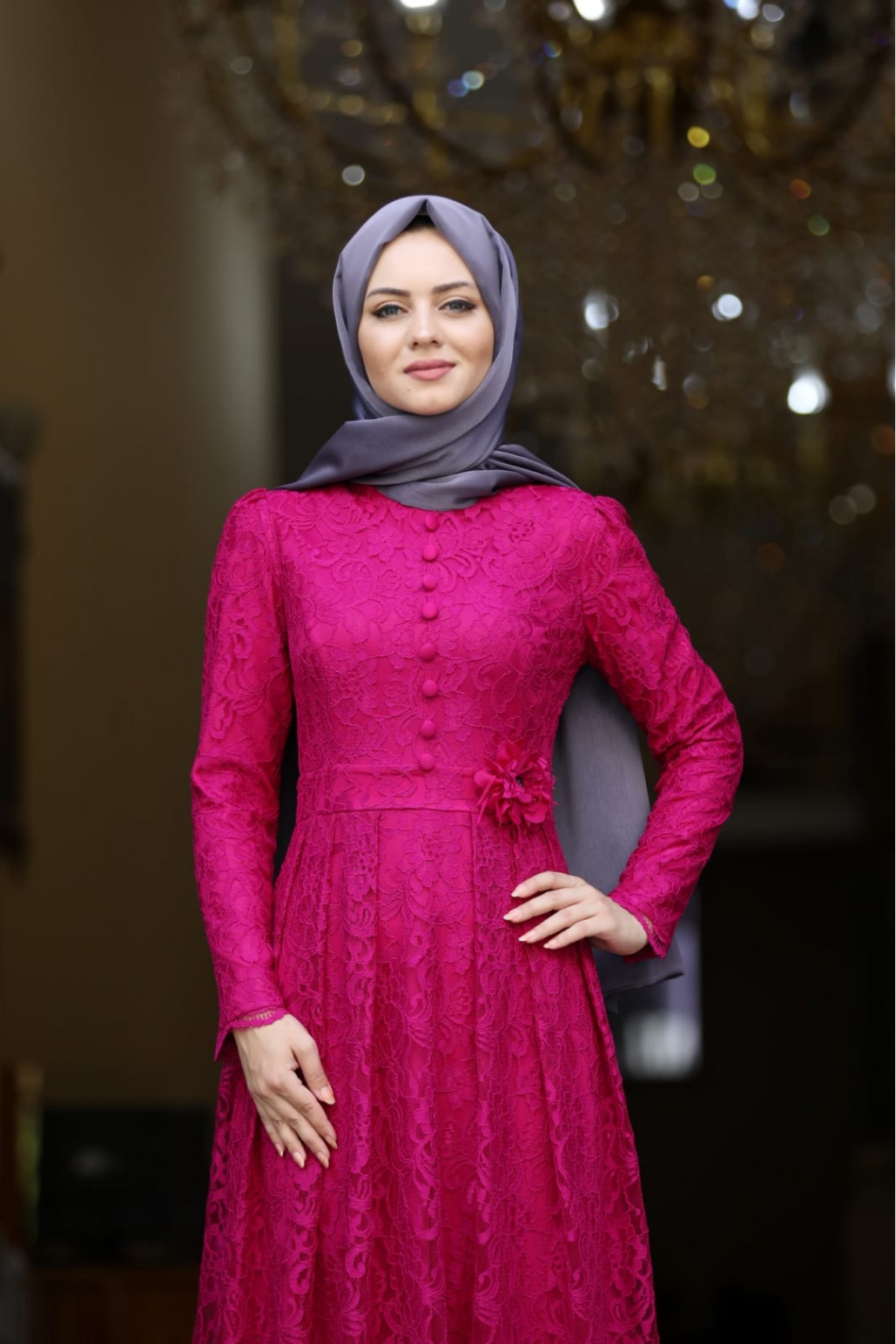 Ahunisa Henna Abiye Fuşya 5646