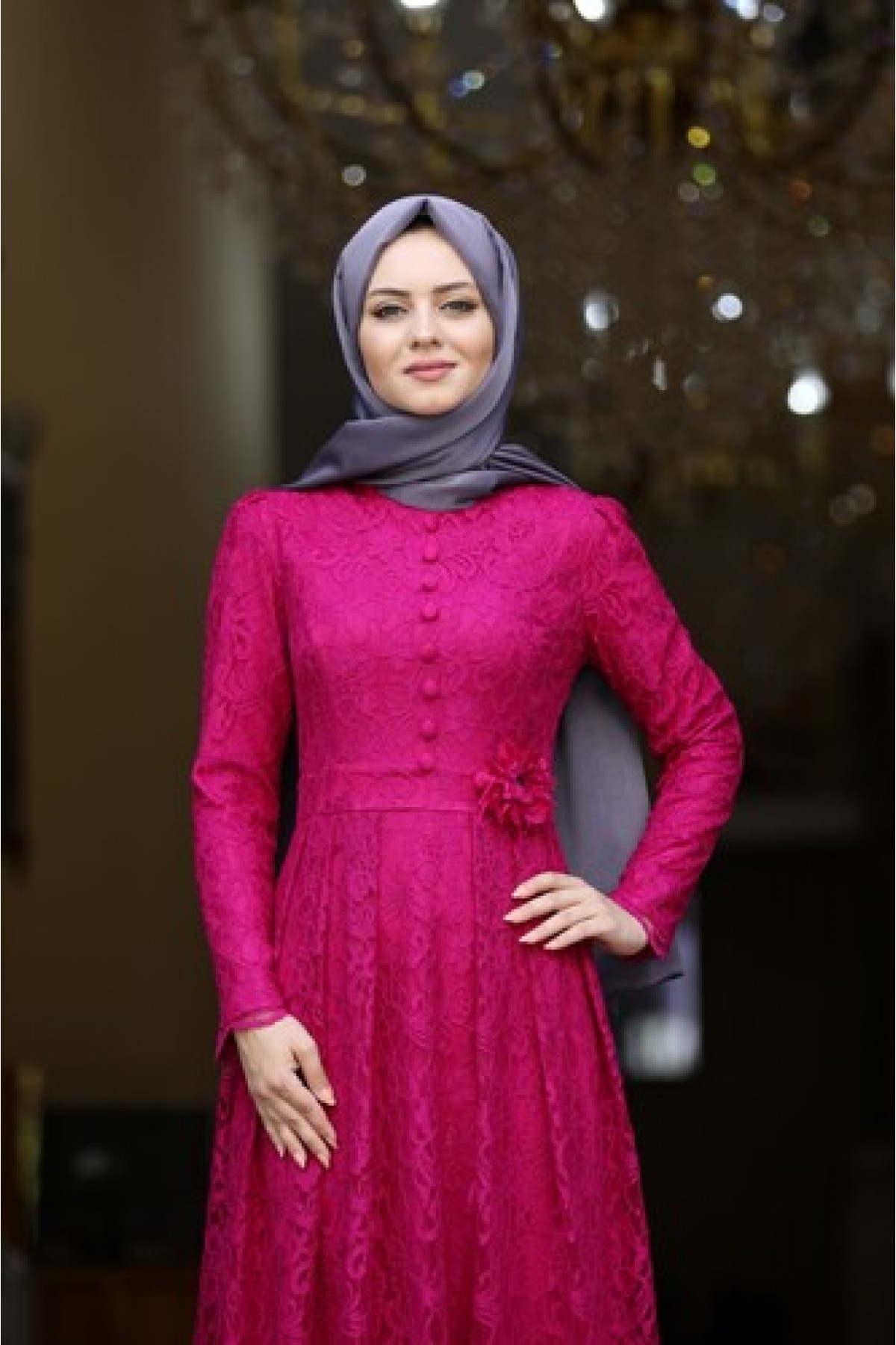 Ahunisa Henna Abiye Fuşya 5646