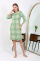Akebeniz Pamuk Ev Elbisesi Tunik Gecelik Yeşil 13131