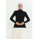 Balıkçı yaka body  siyah