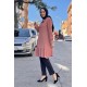 Moda Çizgi Desenli Tunik
