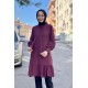 Moda Çizgi Desenli Tunik