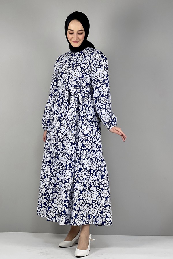 Moda Çizgi Tesettür Elbise