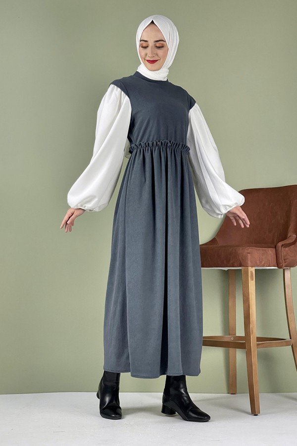 Moda Çizgi Tesettür Elbise