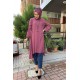 Moda Çizgi Desenli Tunik