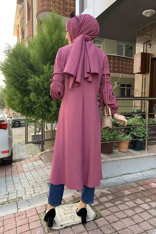Moda Çizgi Desenli Tunik