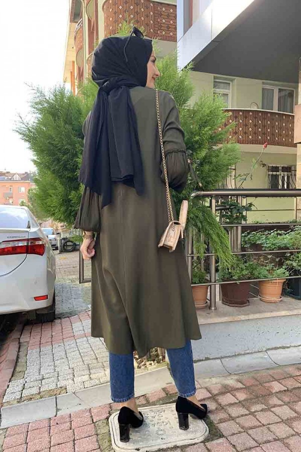 Moda Çizgi Desenli Tunik