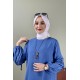 Moda Çizgi Desenli Tunik
