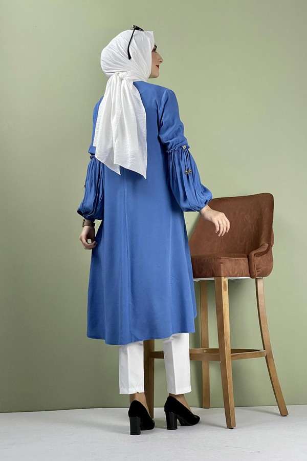 Moda Çizgi Desenli Tunik