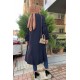 Moda Çizgi Desenli Tunik