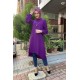 Moda Çizgi Desenli Tunik