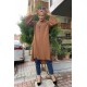 Moda Çizgi Desenli Tunik