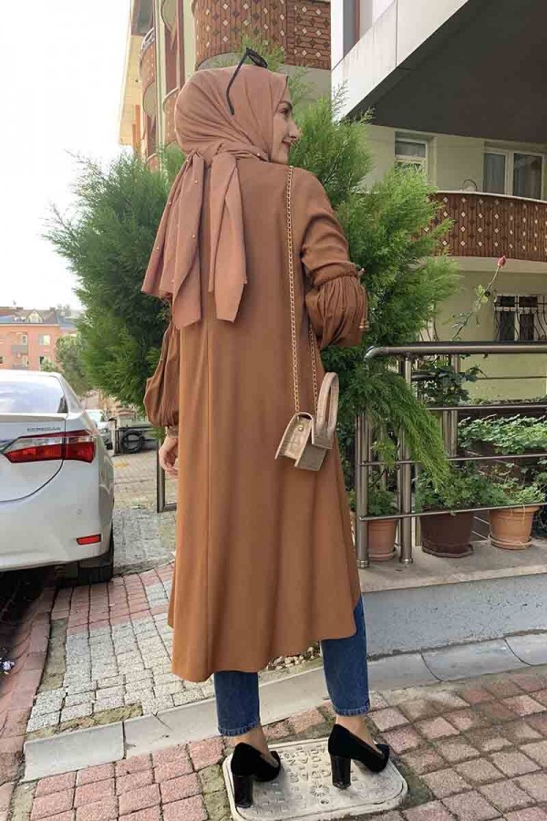 Moda Çizgi Desenli Tunik