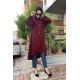 Moda Çizgi Desenli Tunik