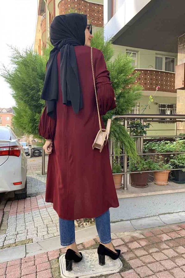 Moda Çizgi Desenli Tunik