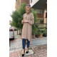 Moda Çizgi Desenli Tunik
