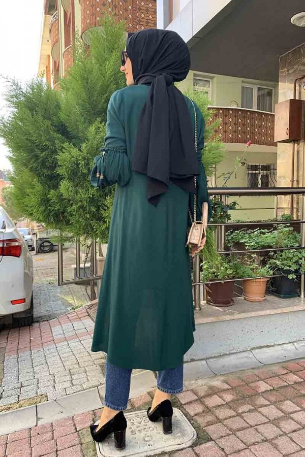Moda Çizgi Desenli Tunik