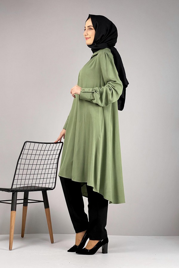 Moda Çizgi Desenli Tunik