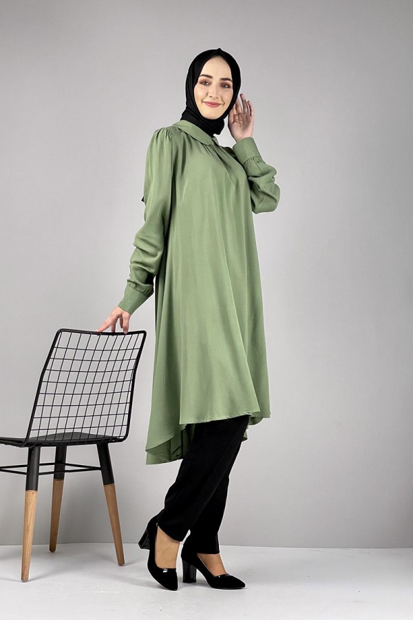 Moda Çizgi Desenli Tunik