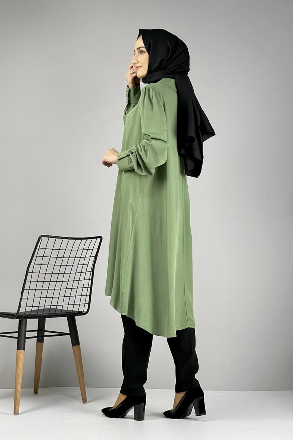 Moda Çizgi Desenli Tunik