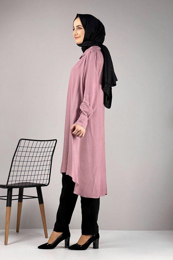 Moda Çizgi Desenli Tunik
