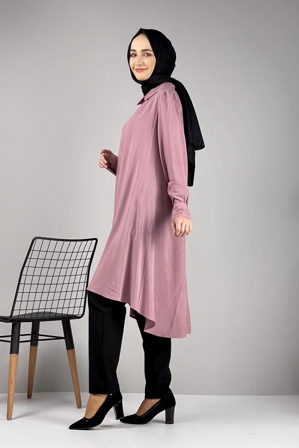 Moda Çizgi Desenli Tunik