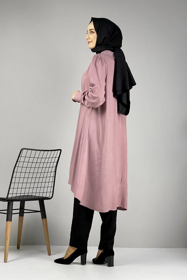 Moda Çizgi Desenli Tunik