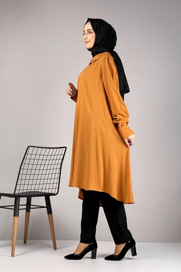 Moda Çizgi Desenli Tunik