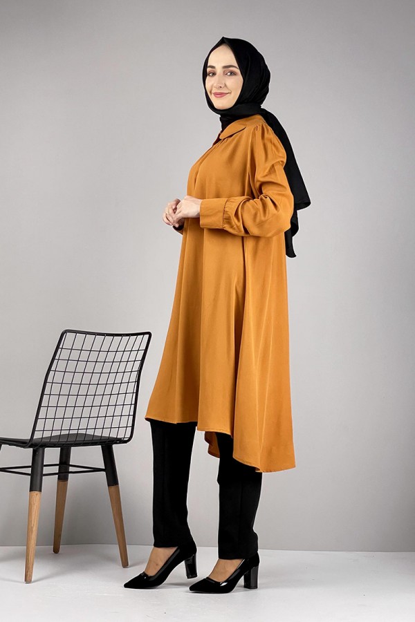 Moda Çizgi Desenli Tunik