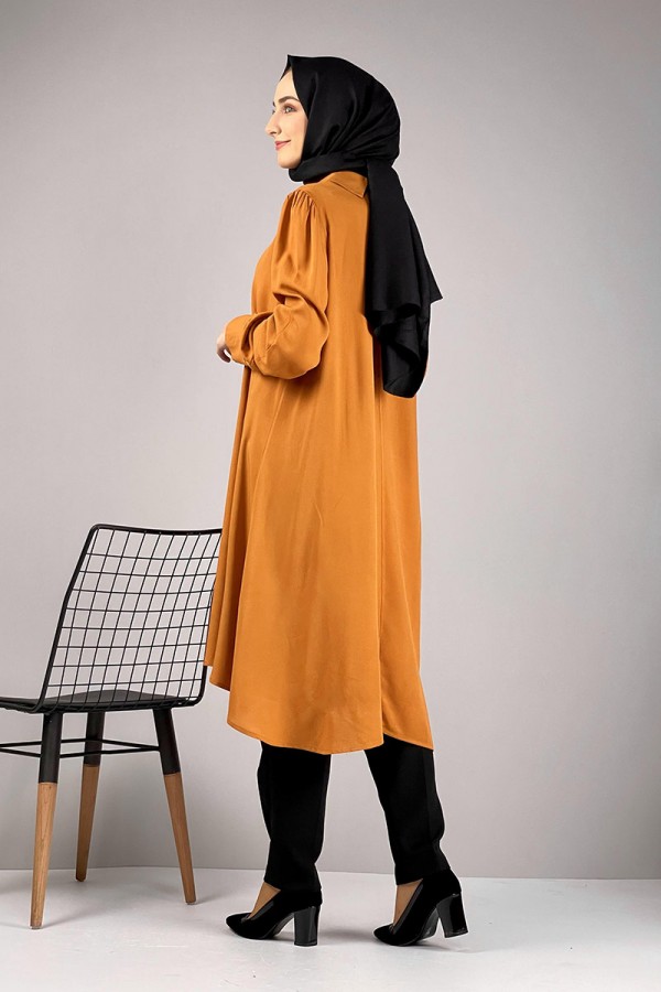 Moda Çizgi Desenli Tunik