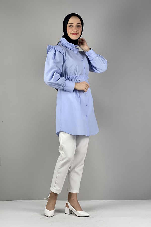 Moda Çizgi Desenli Tunik