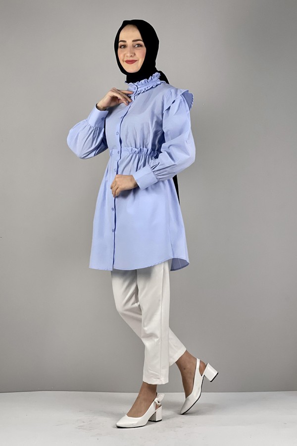 Moda Çizgi Desenli Tunik