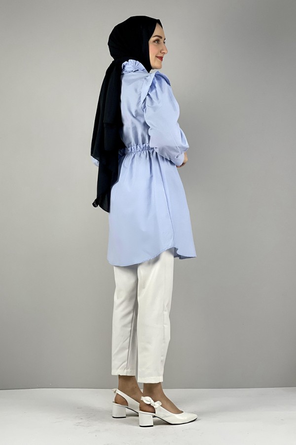 Moda Çizgi Desenli Tunik