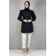 Moda Çizgi Desenli Tunik