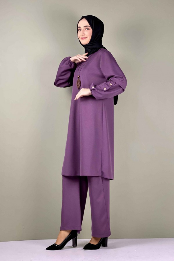 Moda Çizgi Büyük Beden Tesettür Takım