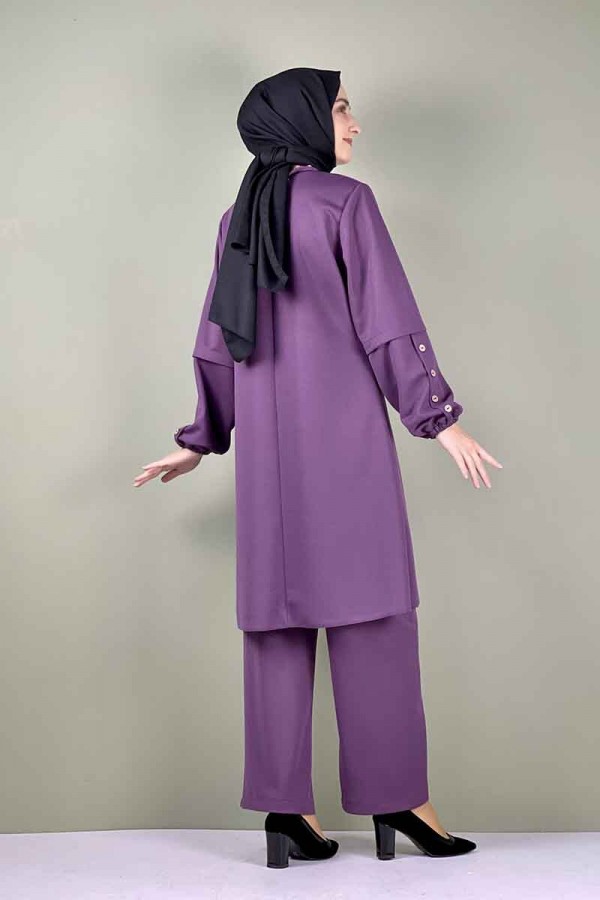 Moda Çizgi Büyük Beden Tesettür Takım