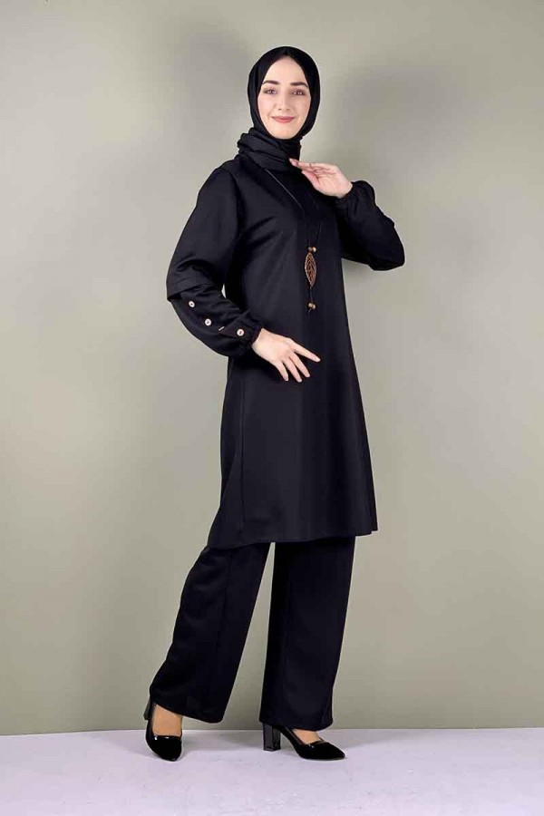 Moda Çizgi Büyük Beden Tesettür Takım