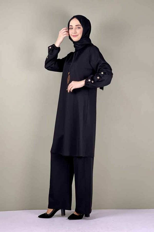 Moda Çizgi Büyük Beden Tesettür Takım