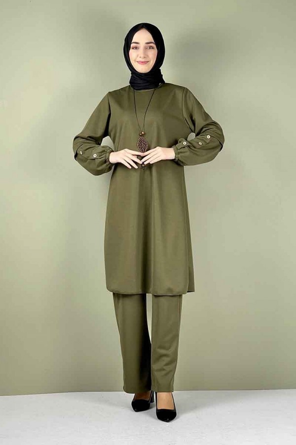 Moda Çizgi Büyük Beden Tesettür Takım
