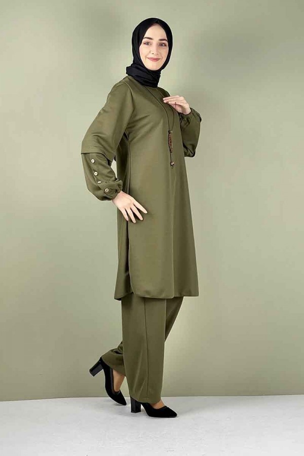 Moda Çizgi Büyük Beden Tesettür Takım