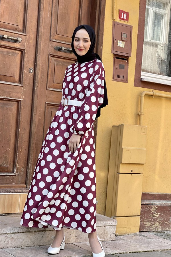 Moda Çizgi Tesettür Elbise