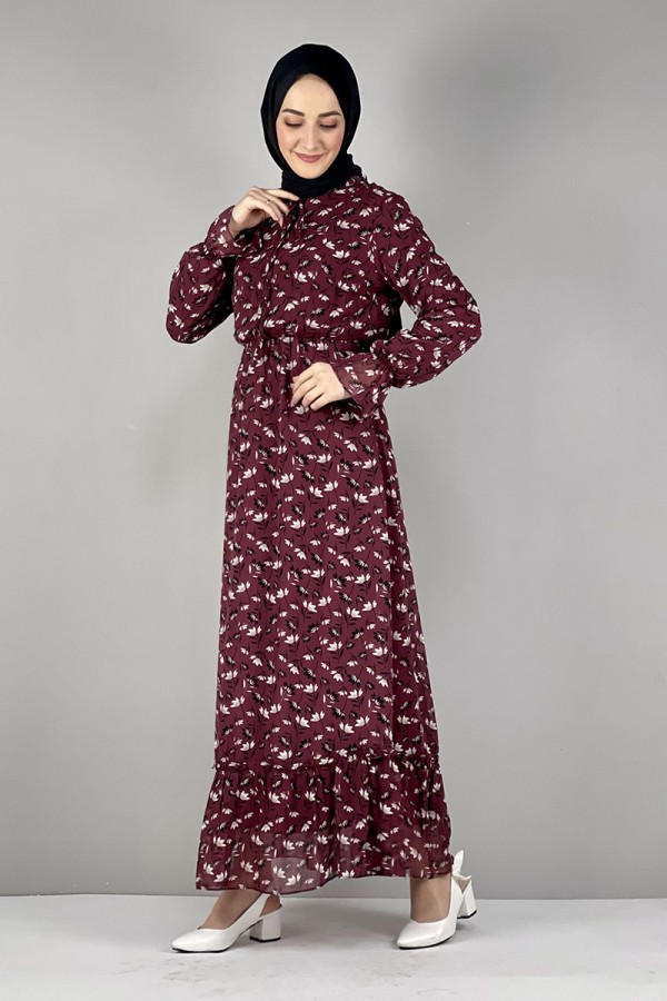 Moda Çizgi Tesettür Elbise