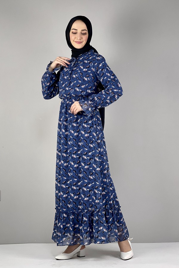 Moda Çizgi Tesettür Elbise
