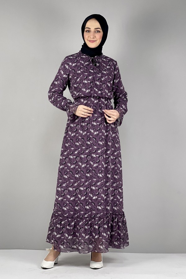 Moda Çizgi Tesettür Elbise