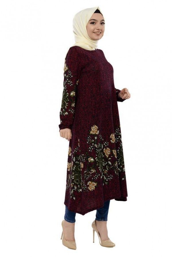 Moda Çizgi İşlemeli Krep Şal