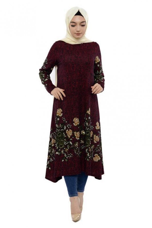 Moda Çizgi İşlemeli Krep Şal