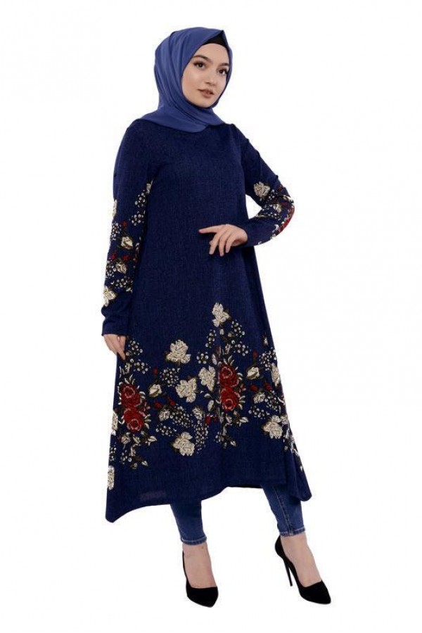 Moda Çizgi İşlemeli Krep Şal