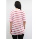 Çizgili Penye Tshirt Pembe
