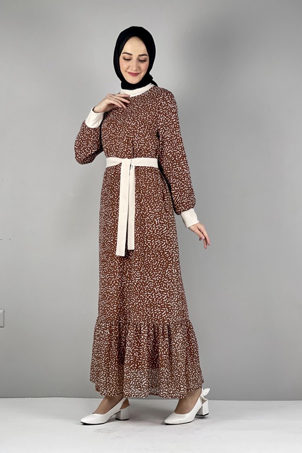 Moda Çizgi Tesettür Elbise