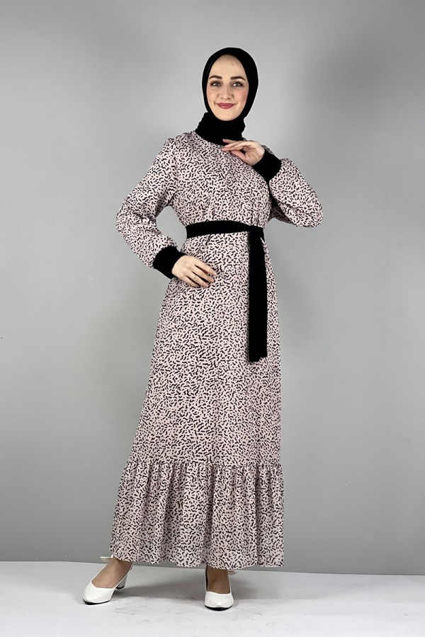 Moda Çizgi Tesettür Elbise